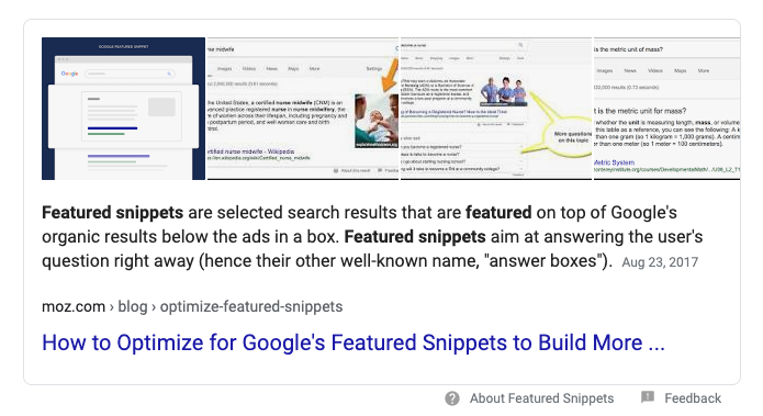 Featured Snippet Example