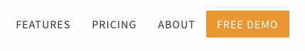 Free demo button in website navigation bar