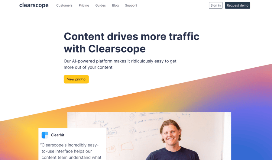 Copywriting tools: Clearscope