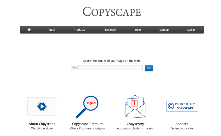 Copywriting tools: Copyscape