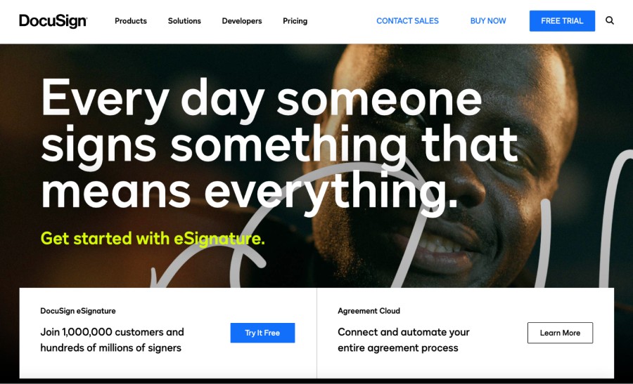 DocuSign website