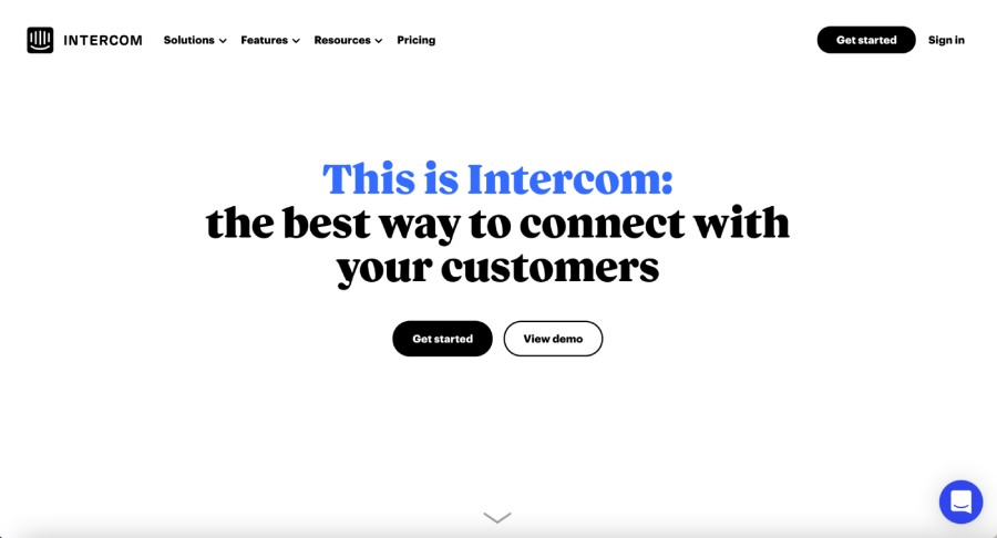 Intercom website