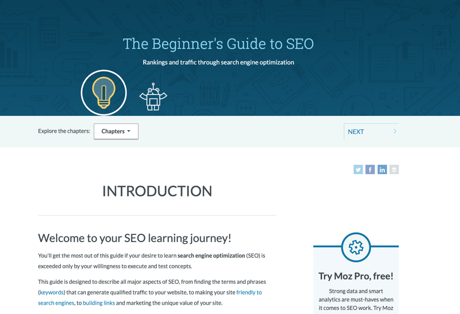 Moz SaaS blog