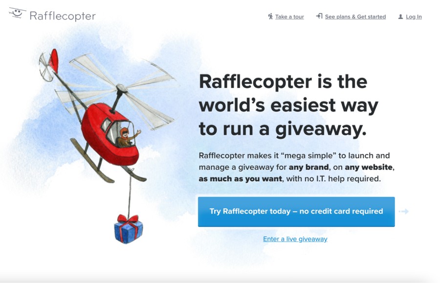 Rafflecopter website