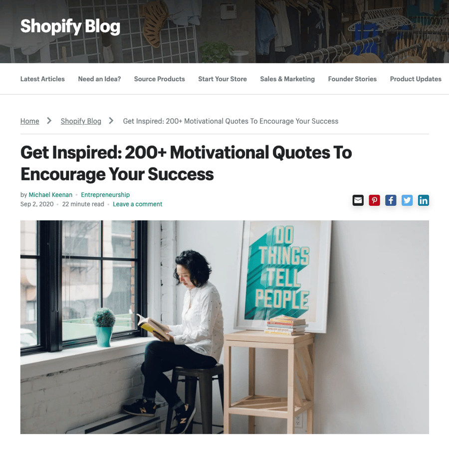 Shopify SaaS blog