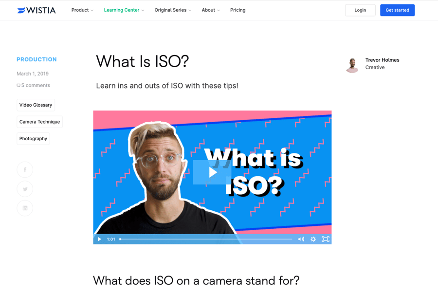 Wistia SaaS blog