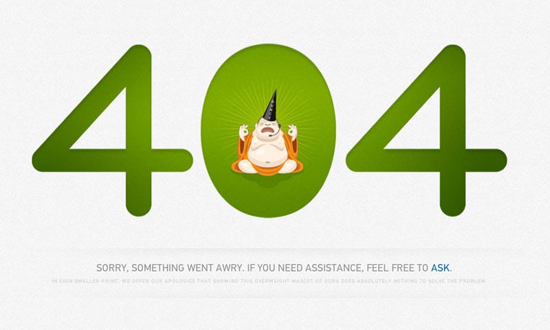 Zendesk - 404 Error Page