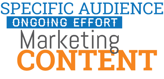 What is content marketing? - SPECIFIC AUDIENCE ONGOING EFFORT MARKETING CONTENT