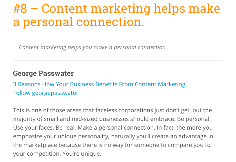 59 Benefits Of Content Marketing From 50 Expert Marketers - Social list articles