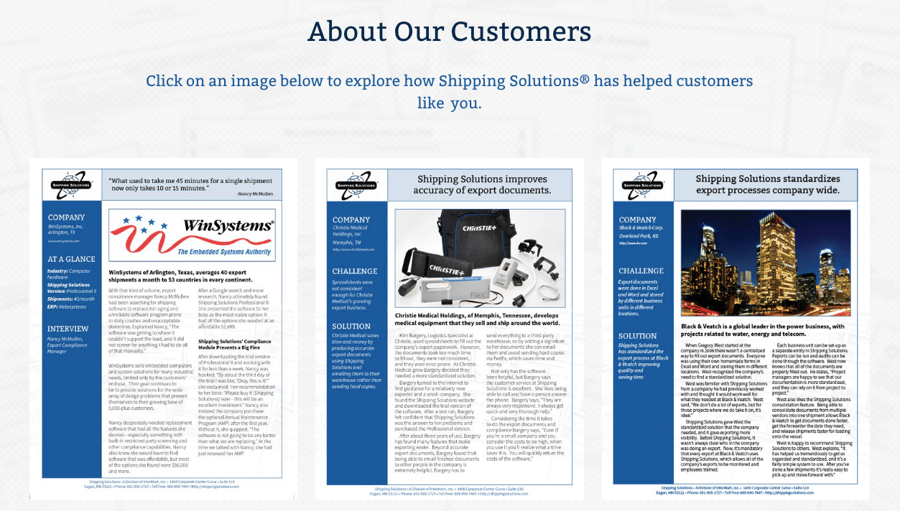 Shipping Solutions case study