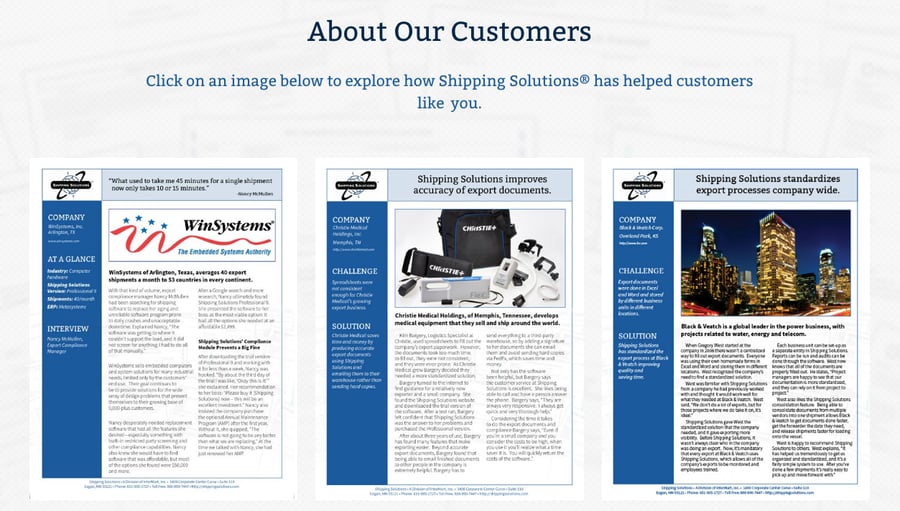 Shipping Solutions case study