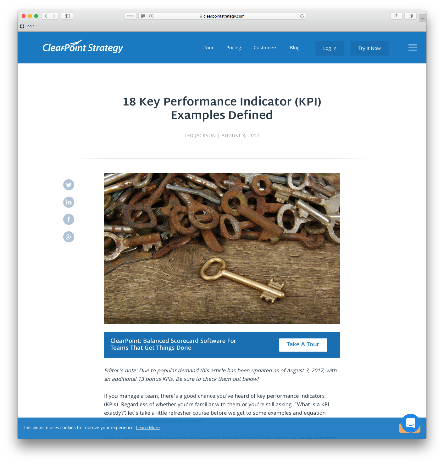 Example KPI post - 18 Key Performance Indicator (KPI) Examples Defined