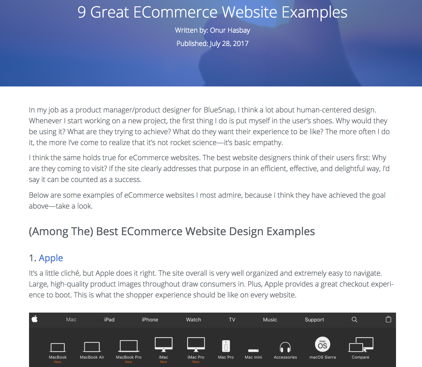 9 Great ECommerce Website Examples - BlueSnap’s phrase matching article