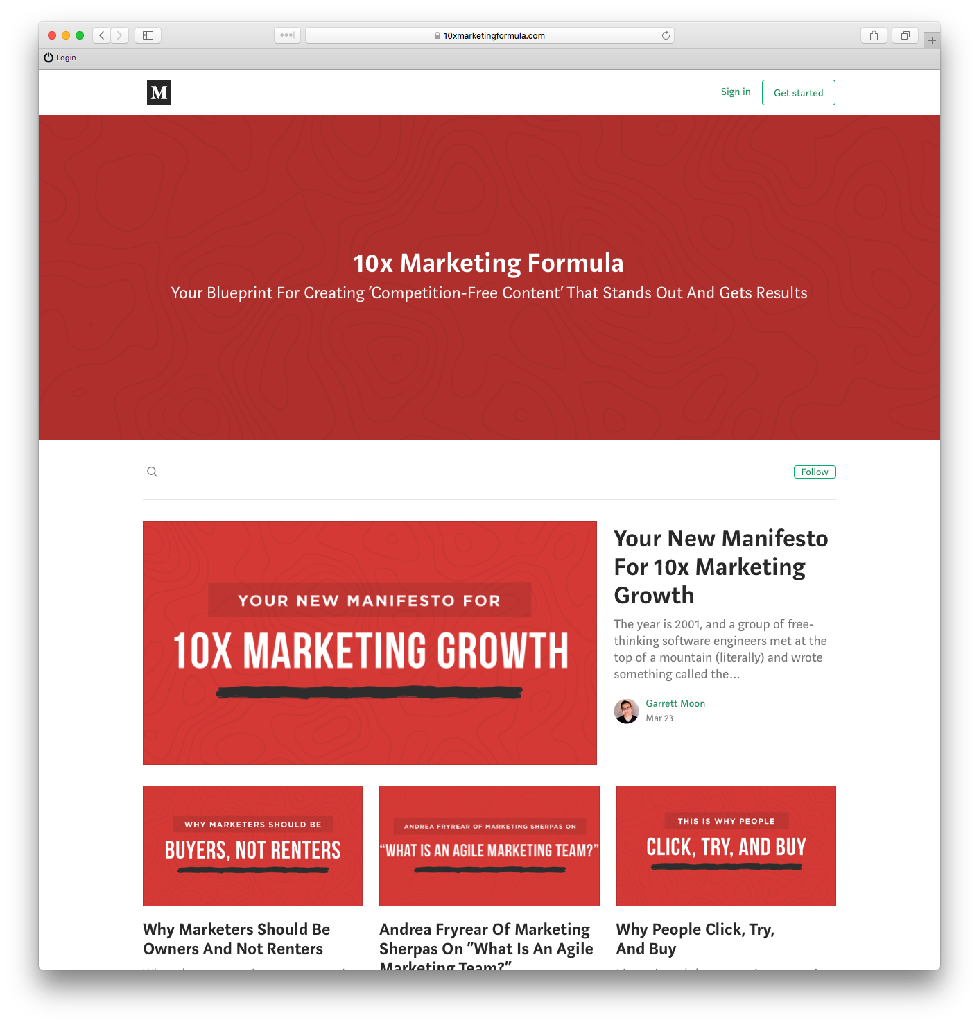 Garrett Moon and the 10x Marketing Formula