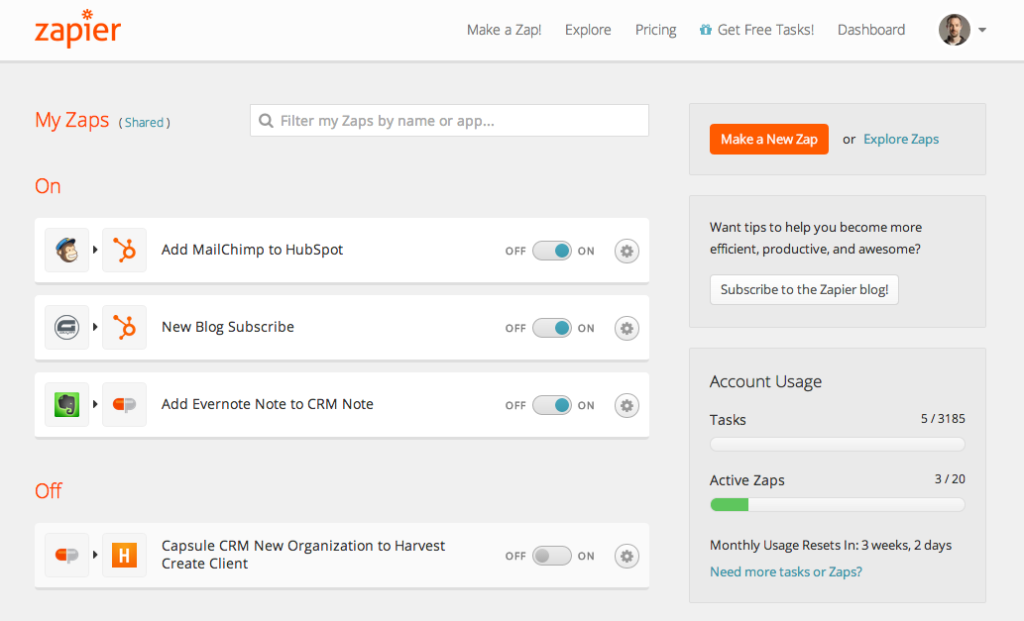 HubSpot - Zapier - WordPress - Gravity Forms