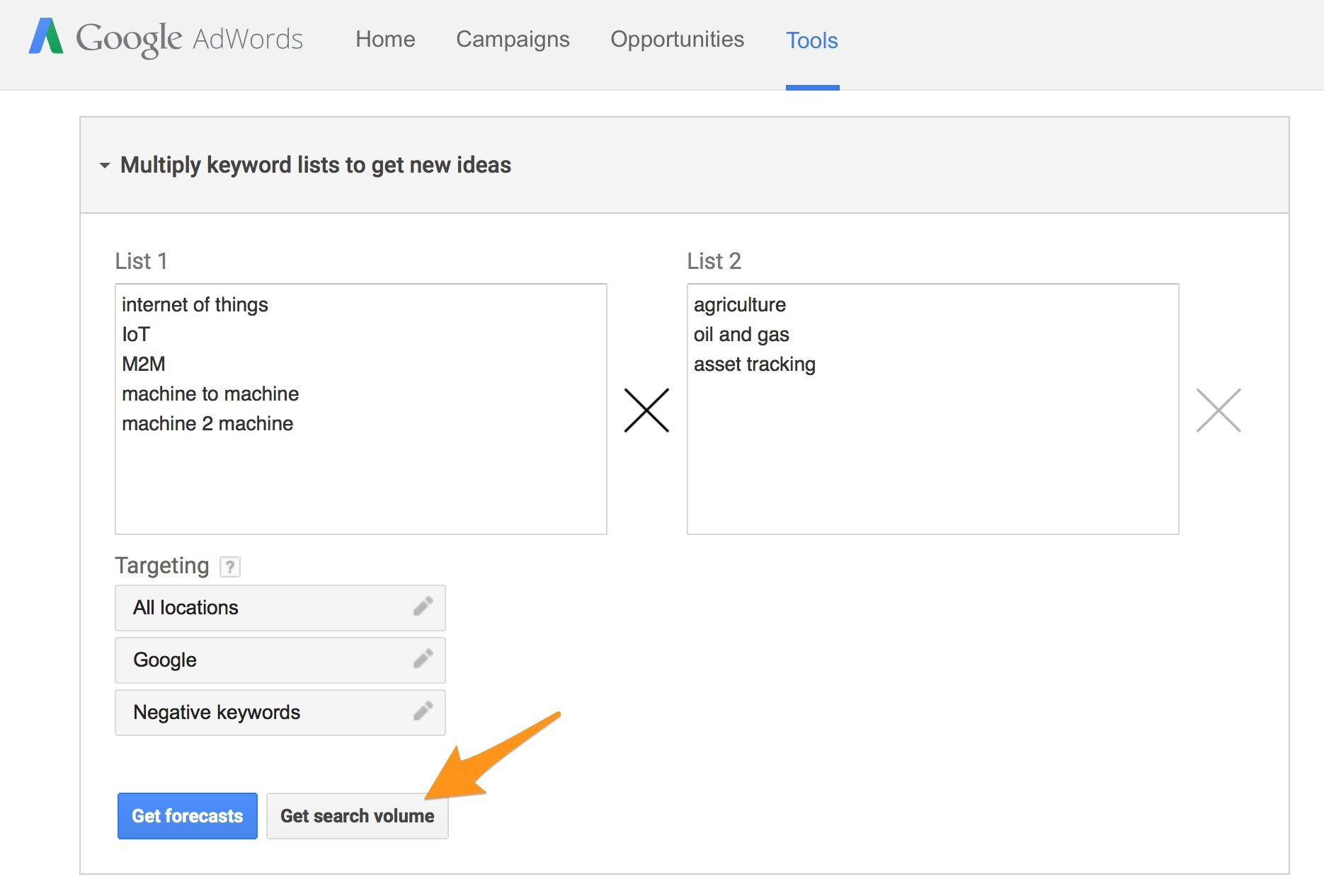 Finding vertical-specific keywords